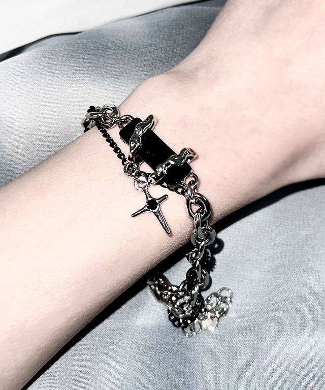 Black Mood Square Bracelet