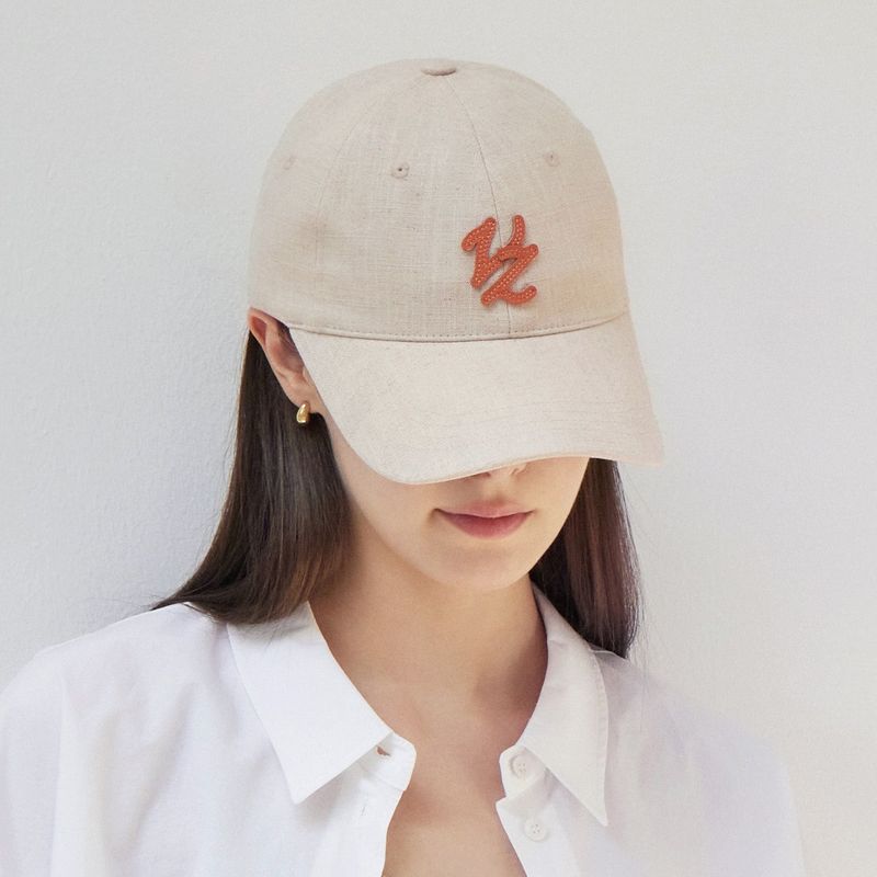 Flow VZ Leather Patch Ball Cap Natural