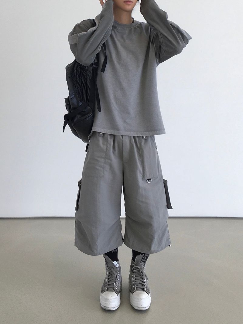 Pore Rivet 8-part Bermuda Pants 3C