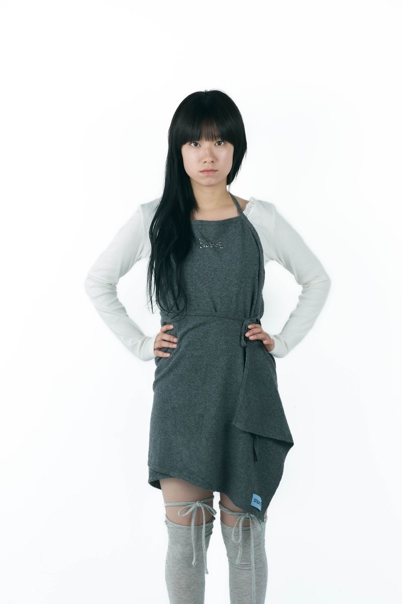 studs layered onepiece(gray)