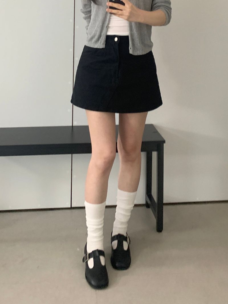 Enzo A-line Mini Skirt
