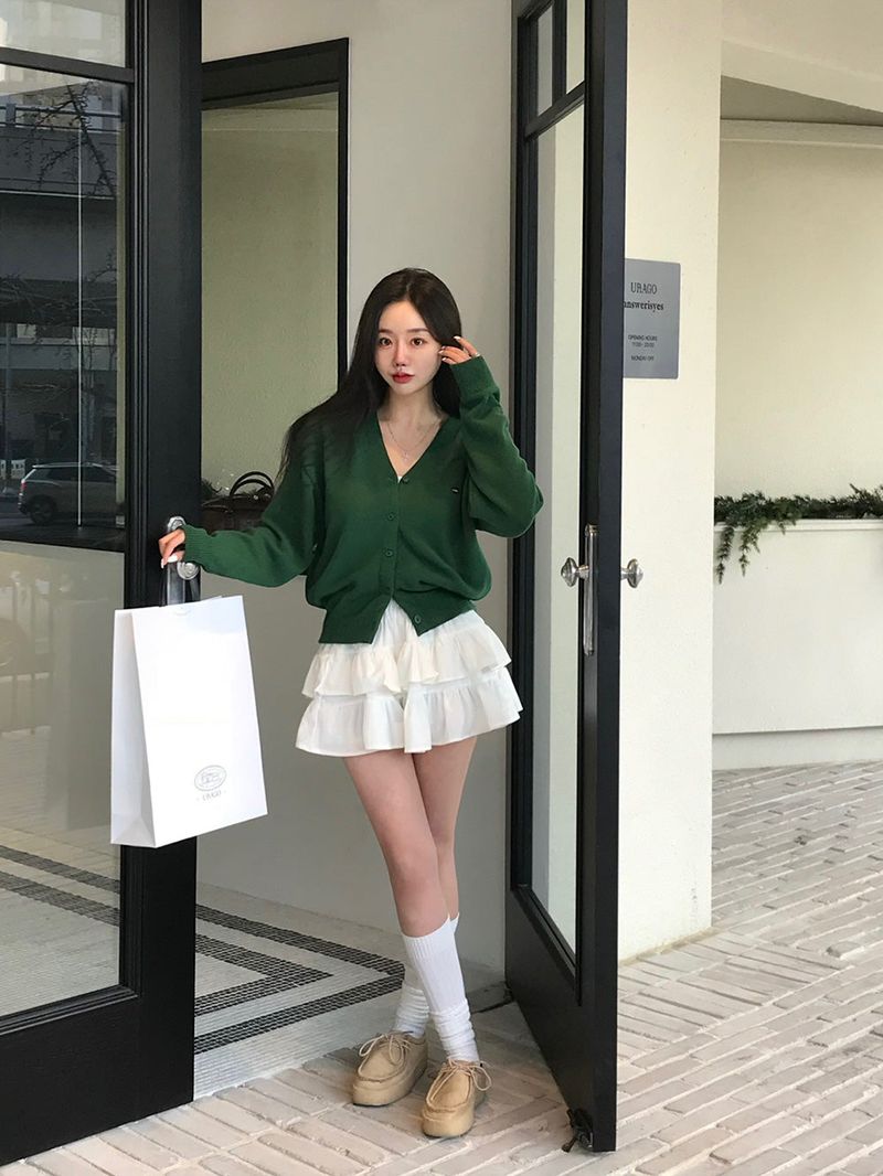 [bellide made] Merlin, Pendant V-neck Cardigan