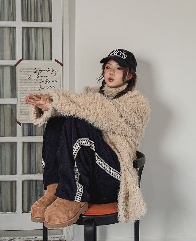ディズル ボヘミアン フード付きストリングパンツ