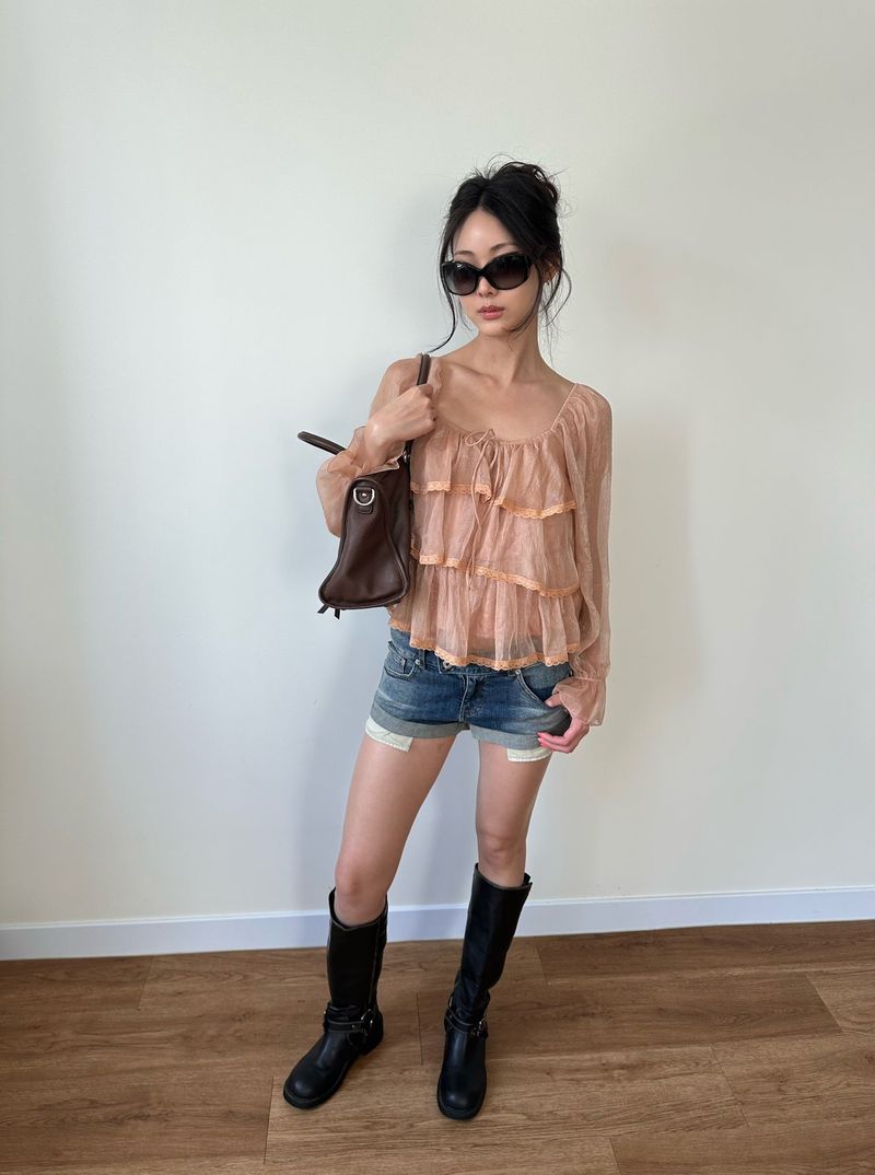 fairy ruffle blouse