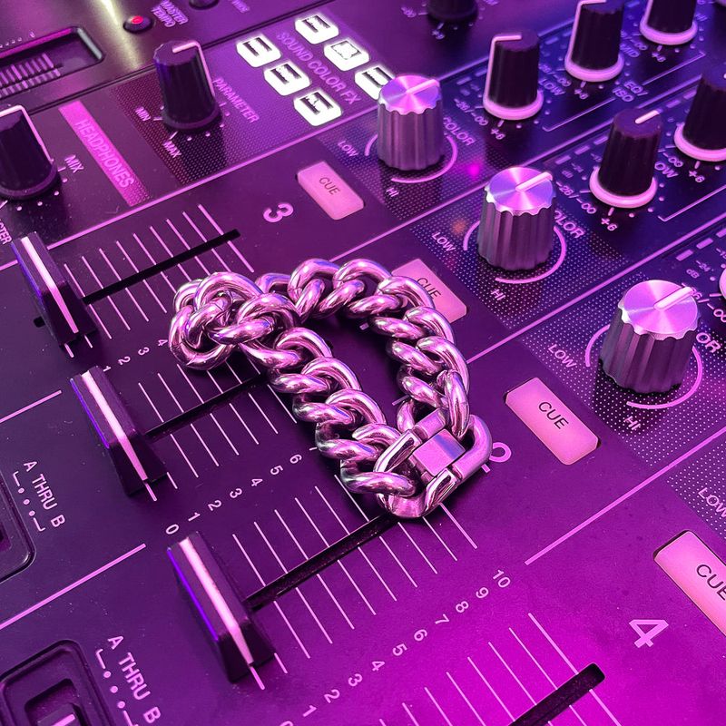 a thick chain bracelet_CLEF OG NO.4 BRC