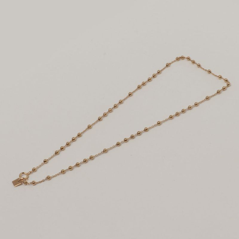 Less is more（レスイズモア）の「SILVER BALL CHAIN NECKLACE(CHOKER) (925 silver+gold plated（Accessories）」
