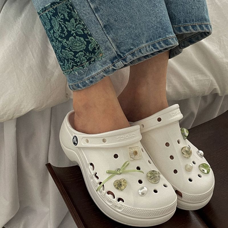 [made]vintage floural ver resin shoes charm set 