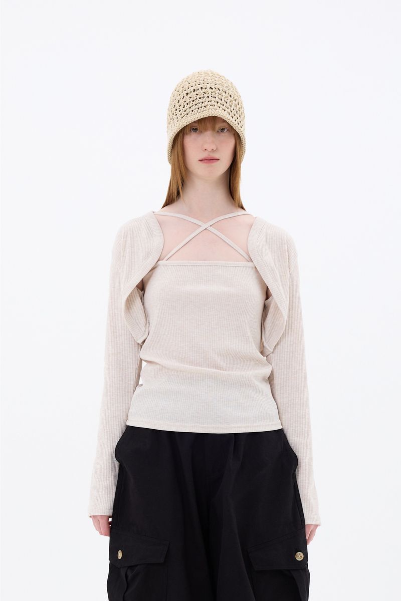 ARIOSO BOLERO SET / BEIGE