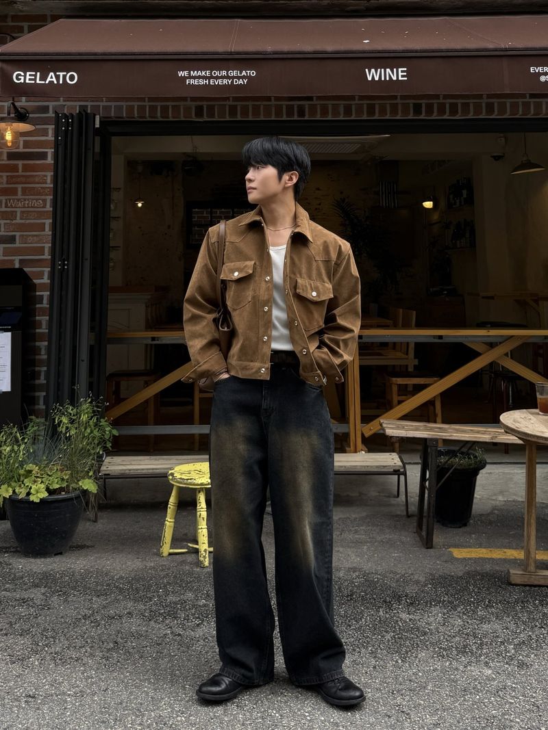 Tony western cropped suede jacket