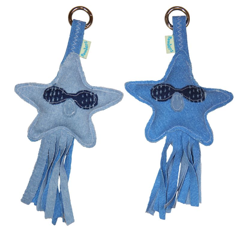 Blue Friends Keyring-star