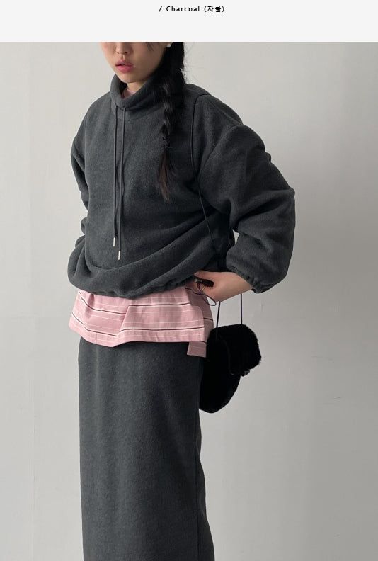[Setup Available] Newdy Fleece High Neck Sweatshirt