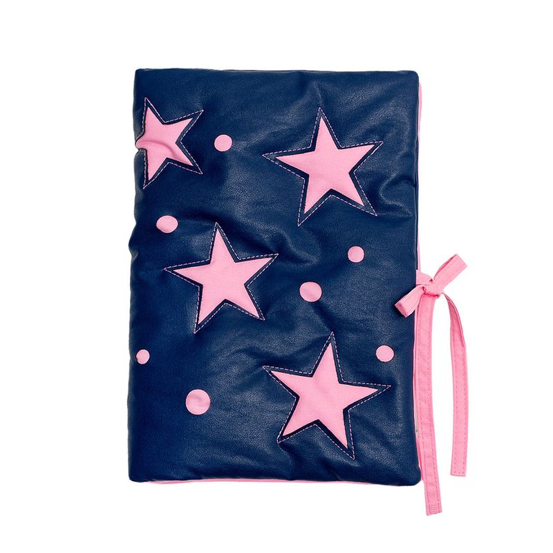 PUFFYBOOKCLUB（パーフィーブッククラブ）の「Jumping Star Pouch (pink/navy)（Smartphone Accessories）」