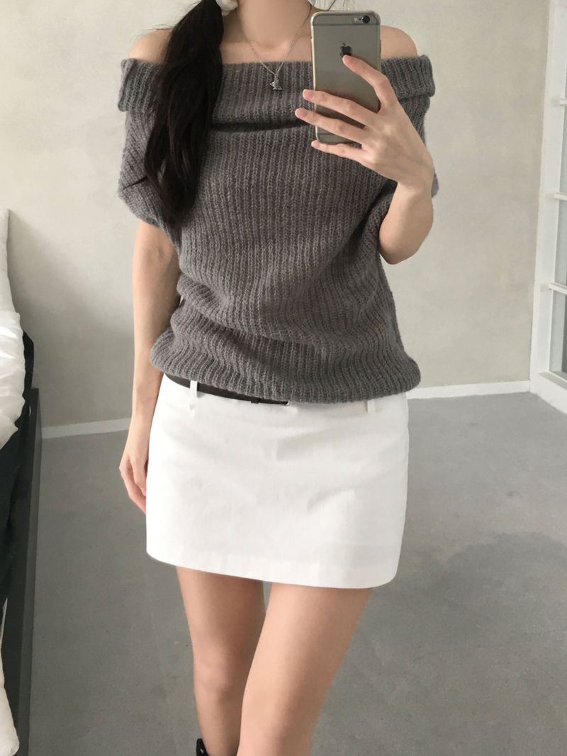 Vine Low-rise Mini Skirt (4 colors)