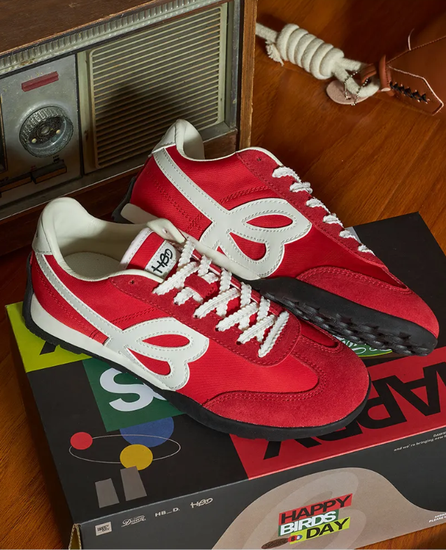 Happy Birds Day Thin-Soled Jogging Shoes