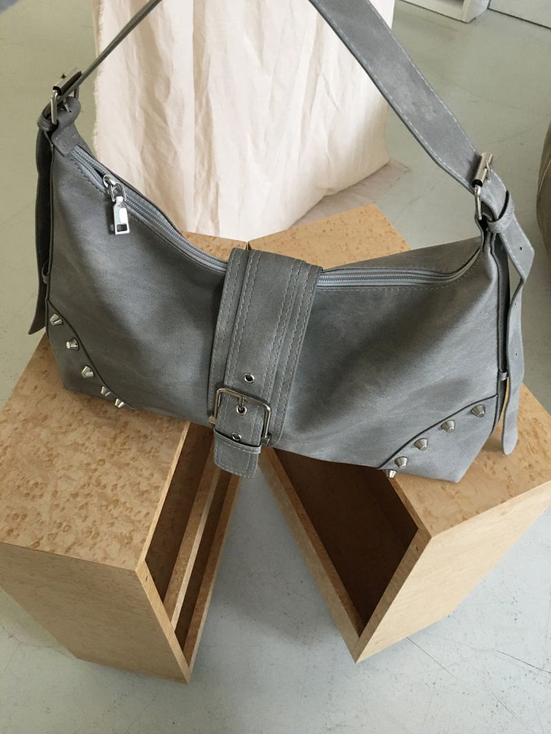 Ash tie-dye shoulder bag