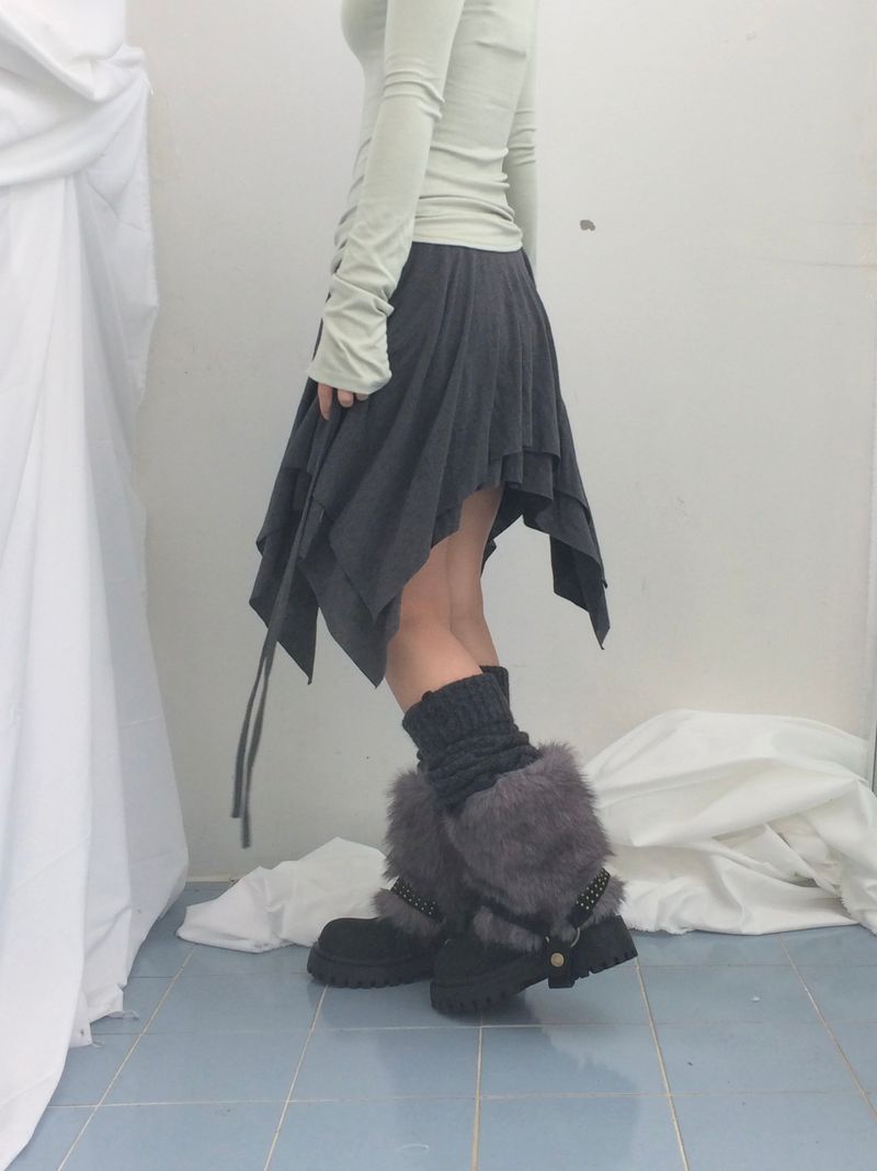ribbonline wave skirt