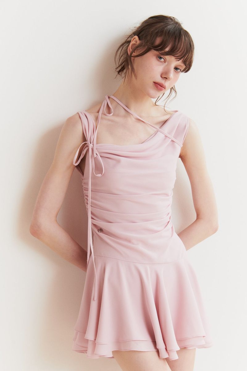 LILY FRILL DRESS pink