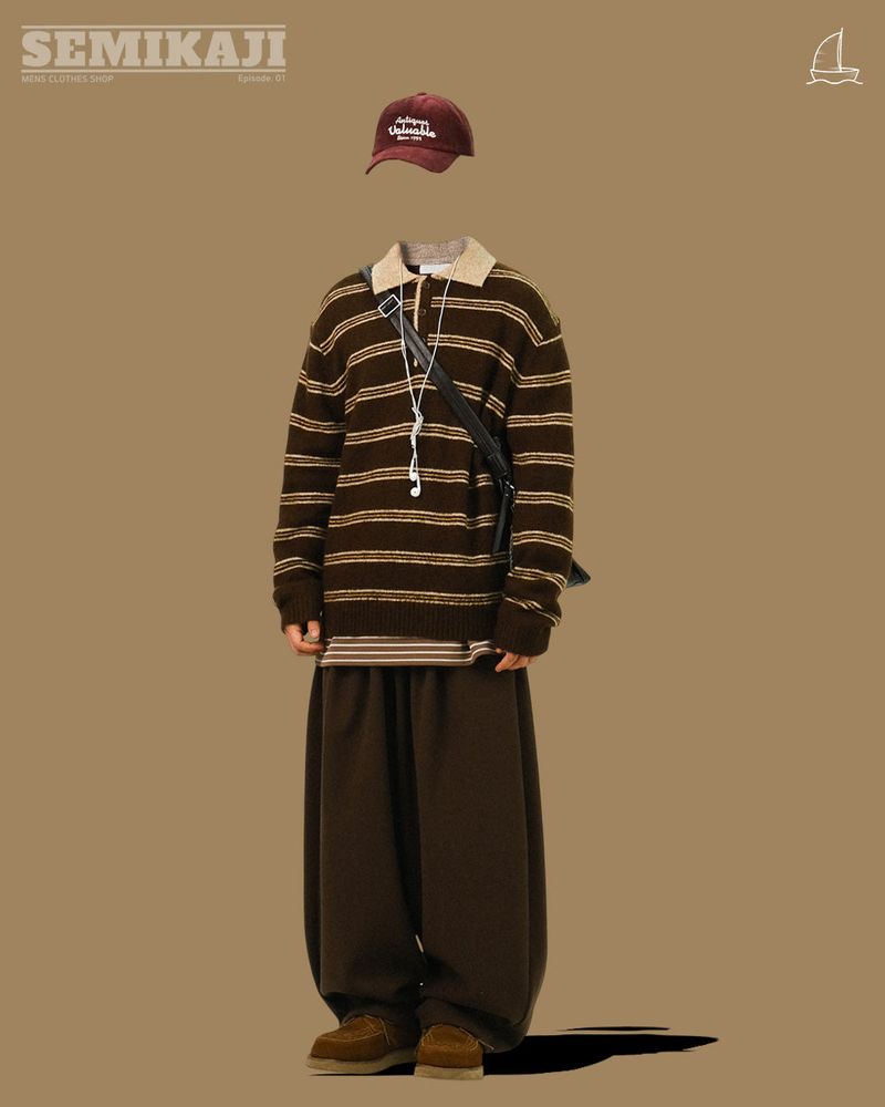 [SEMADE] Soft Wool Banding Balloon Slacks