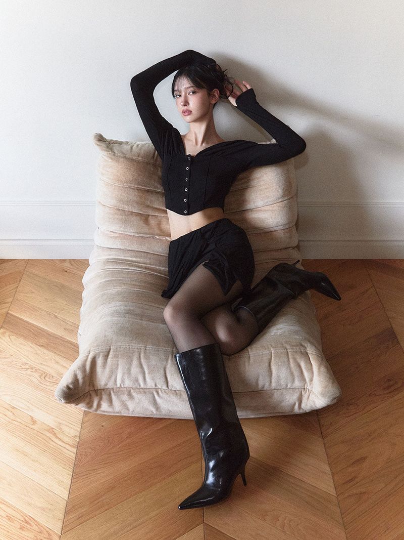 Rhea cardigan (Black)