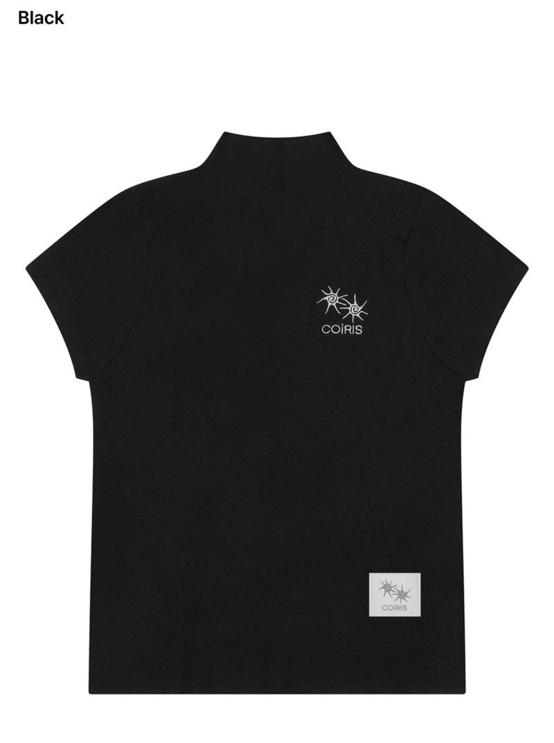 COIRIS（コイリス）の「LUNE SEMI HIGH-NECK HALF RIB KNIT (3COLOR)（Tops）」