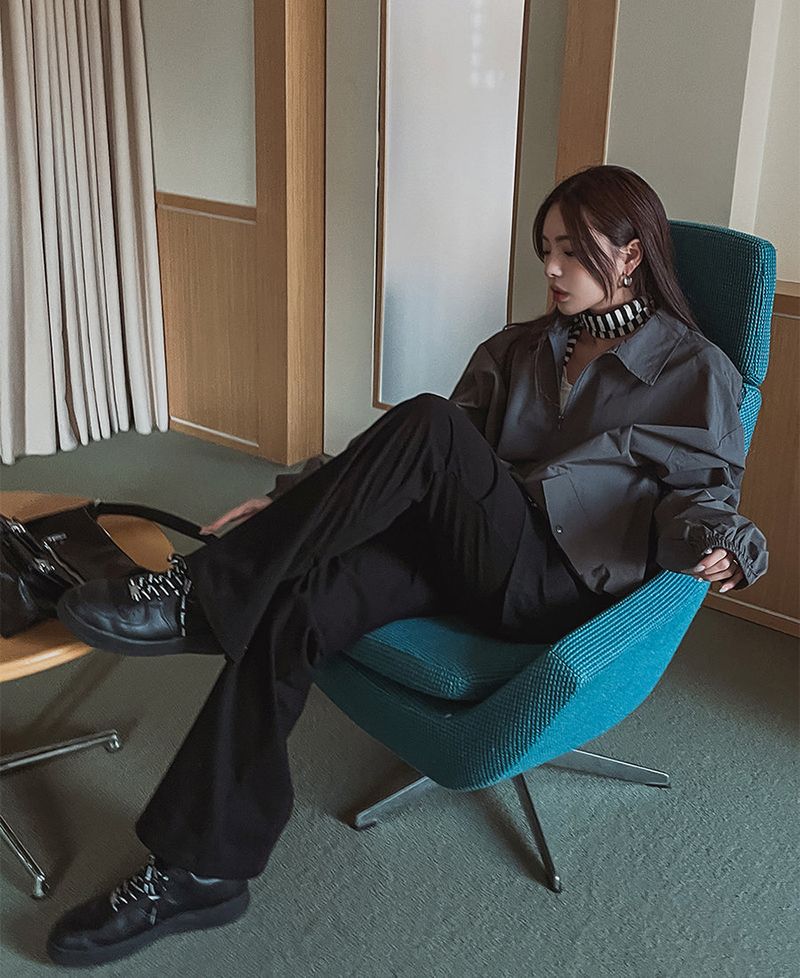 (UNISEX)ショールウィンドジャケット