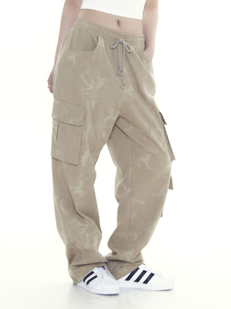 unbalance tiedye cargo pants_be