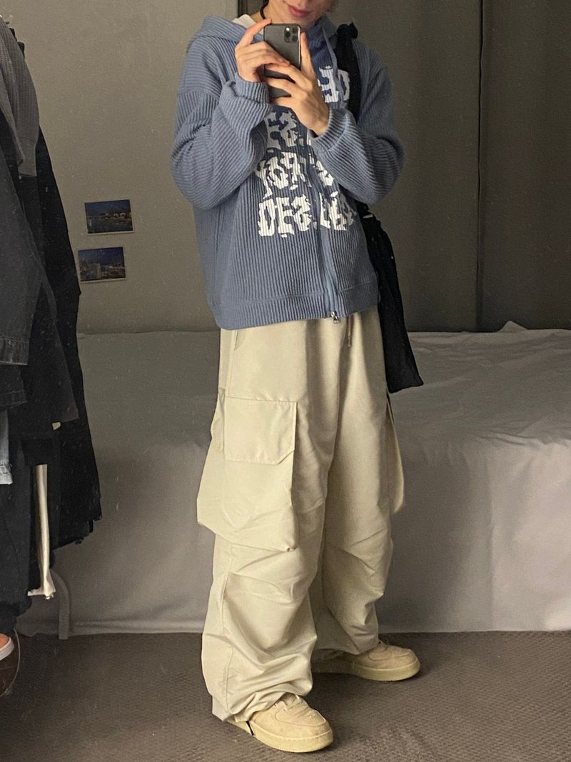Daily Cargo String Balloon Wide Pants 3C