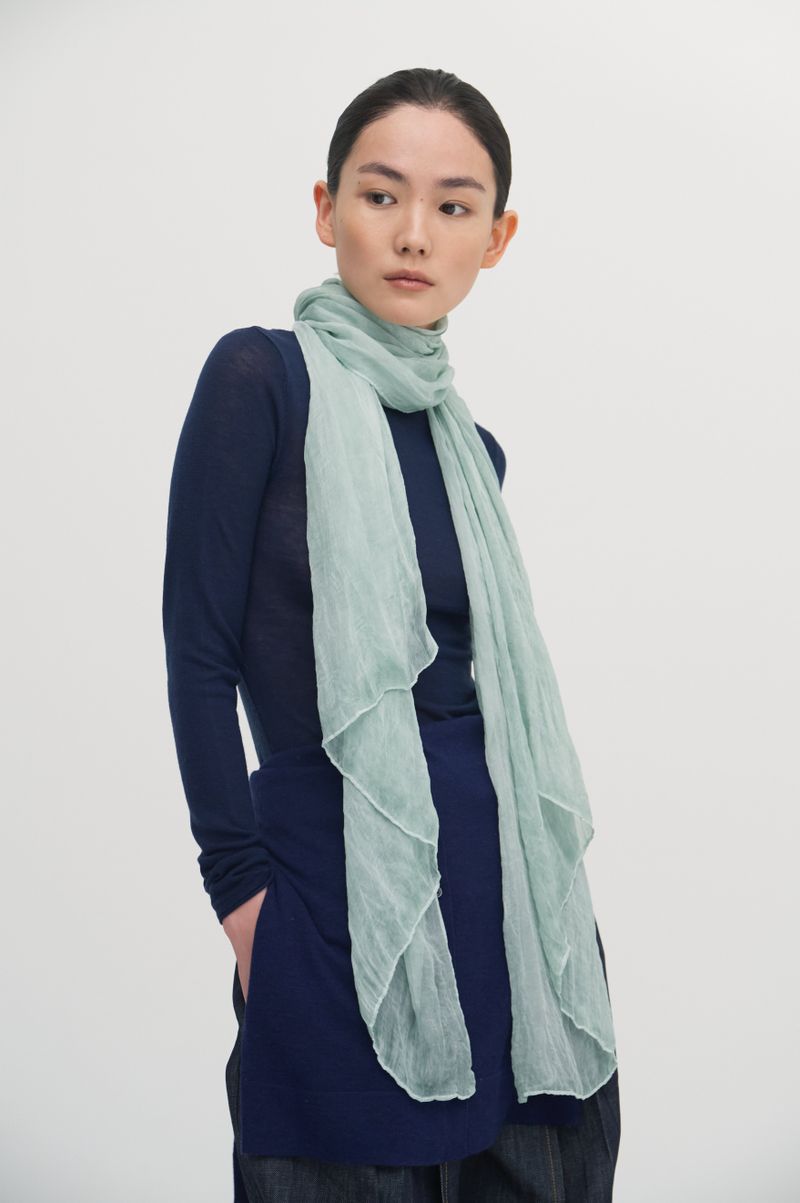 Pleats loom light scarf_5colors