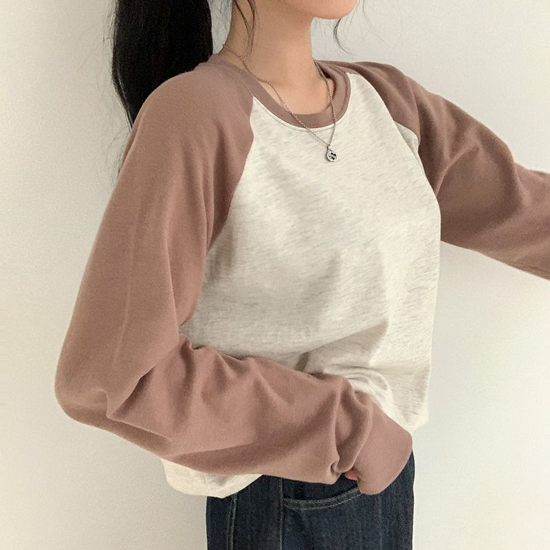 Nagrang Raglan Color Matching Sweatshirt
