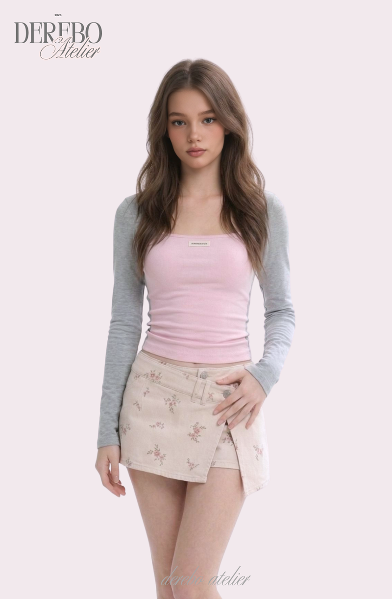 Sugar Flower Mini Pants Skirt