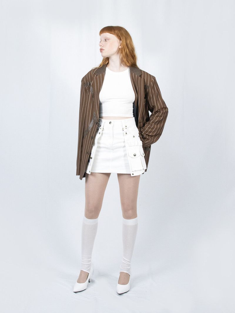 Multipass Cargo MiniSkirt (White)