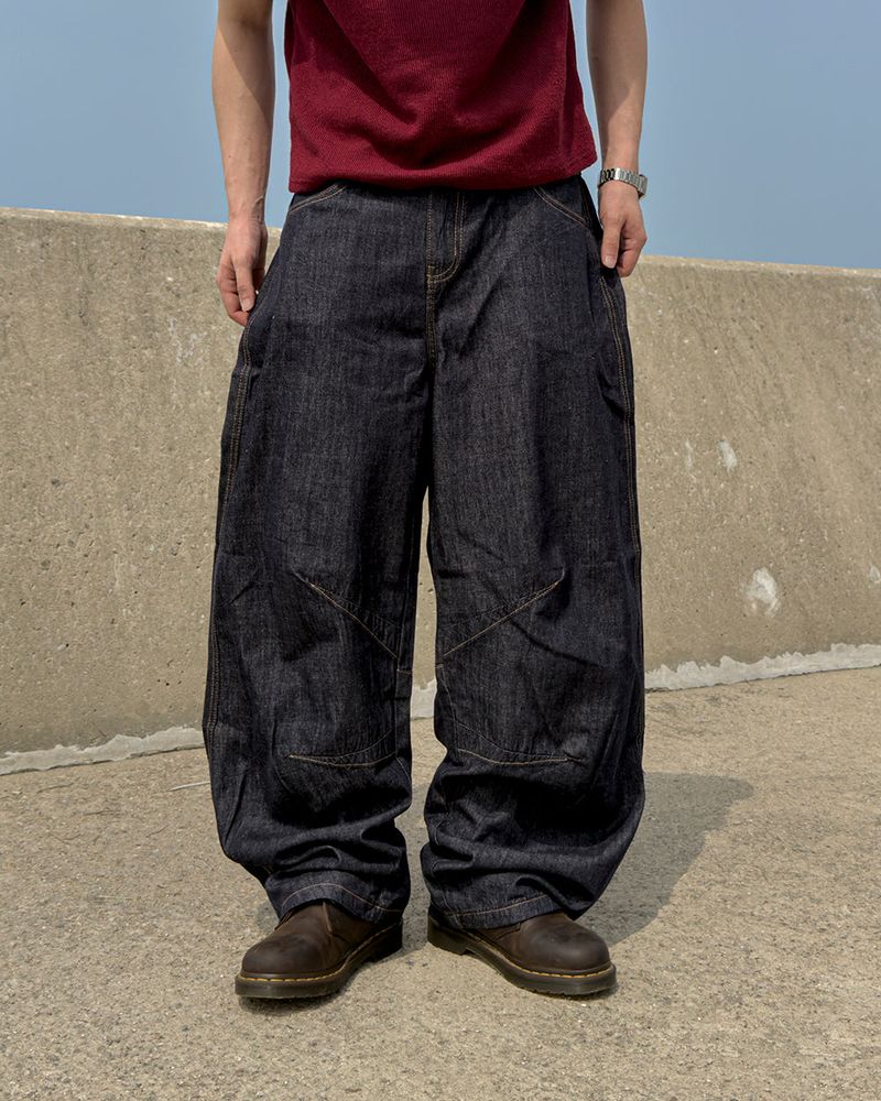 JIIGEUM（ジグム）の「エヴァン リネン カーブド デニム パンツ（パンツ）」