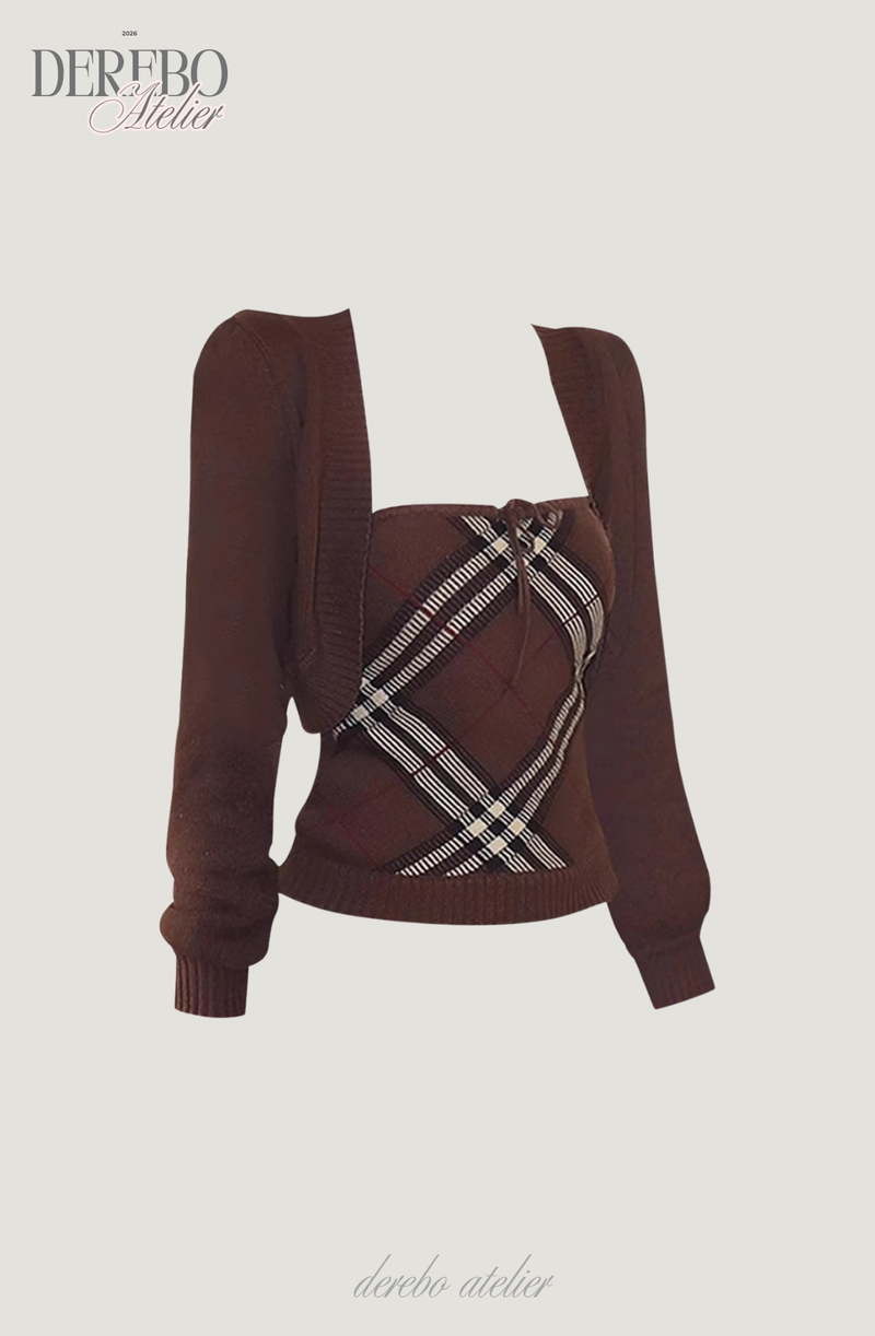 Heritage Brown Bolero Two-Piece Top