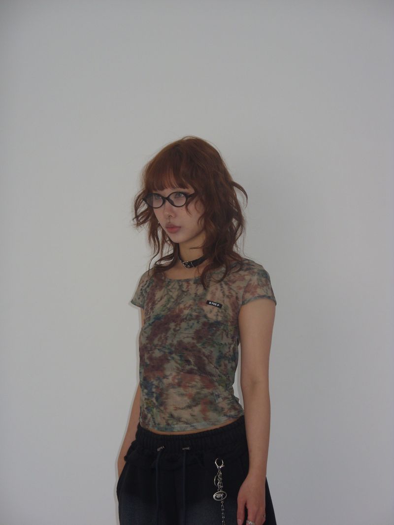 back open capsleeve tee_green