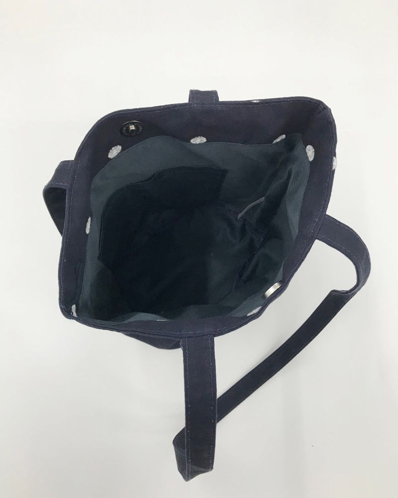 Flocon embroidered shoulder bag (2color)