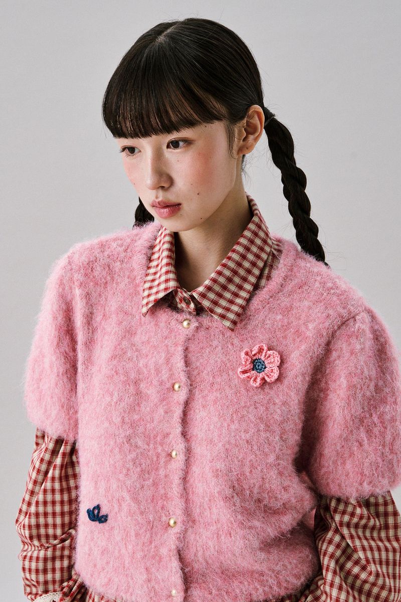 Bebe Hairwool Cardigan [Pink]
