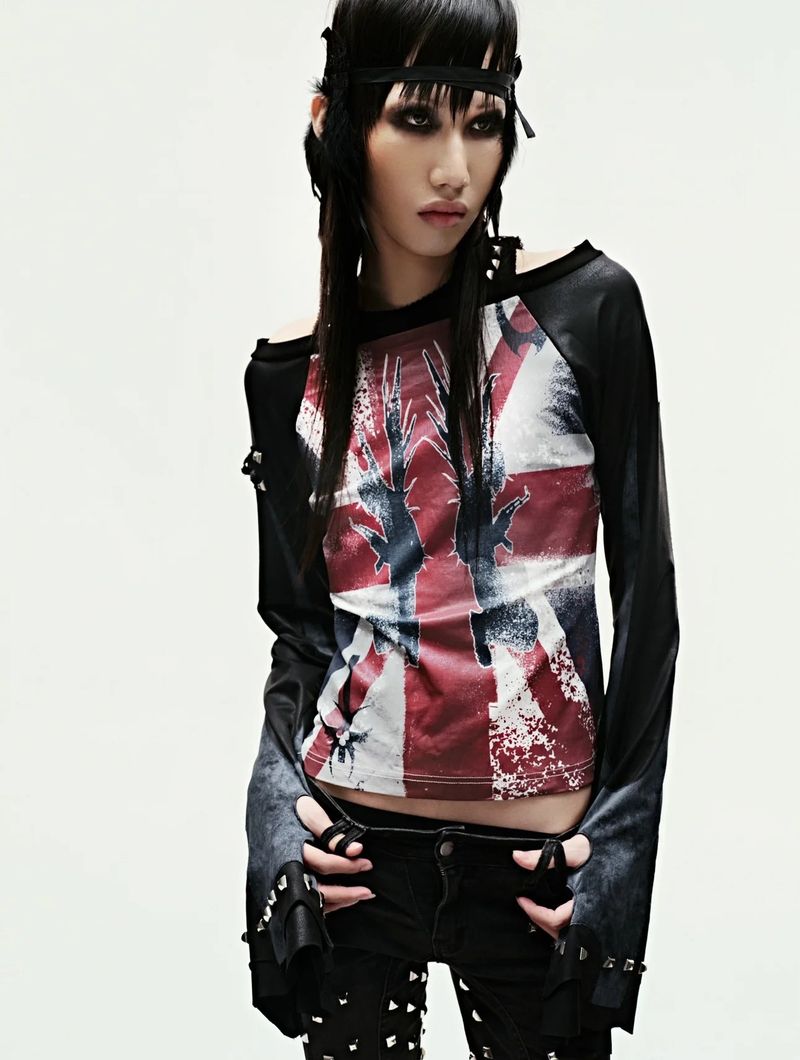 Cozy Worldwide(コージー ワールドワイド)の「EPL GRUNGE LEATHER LONGSLEEVE(Tops)」