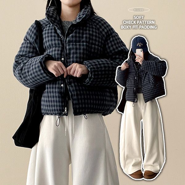 Youming Check Padded Jumper