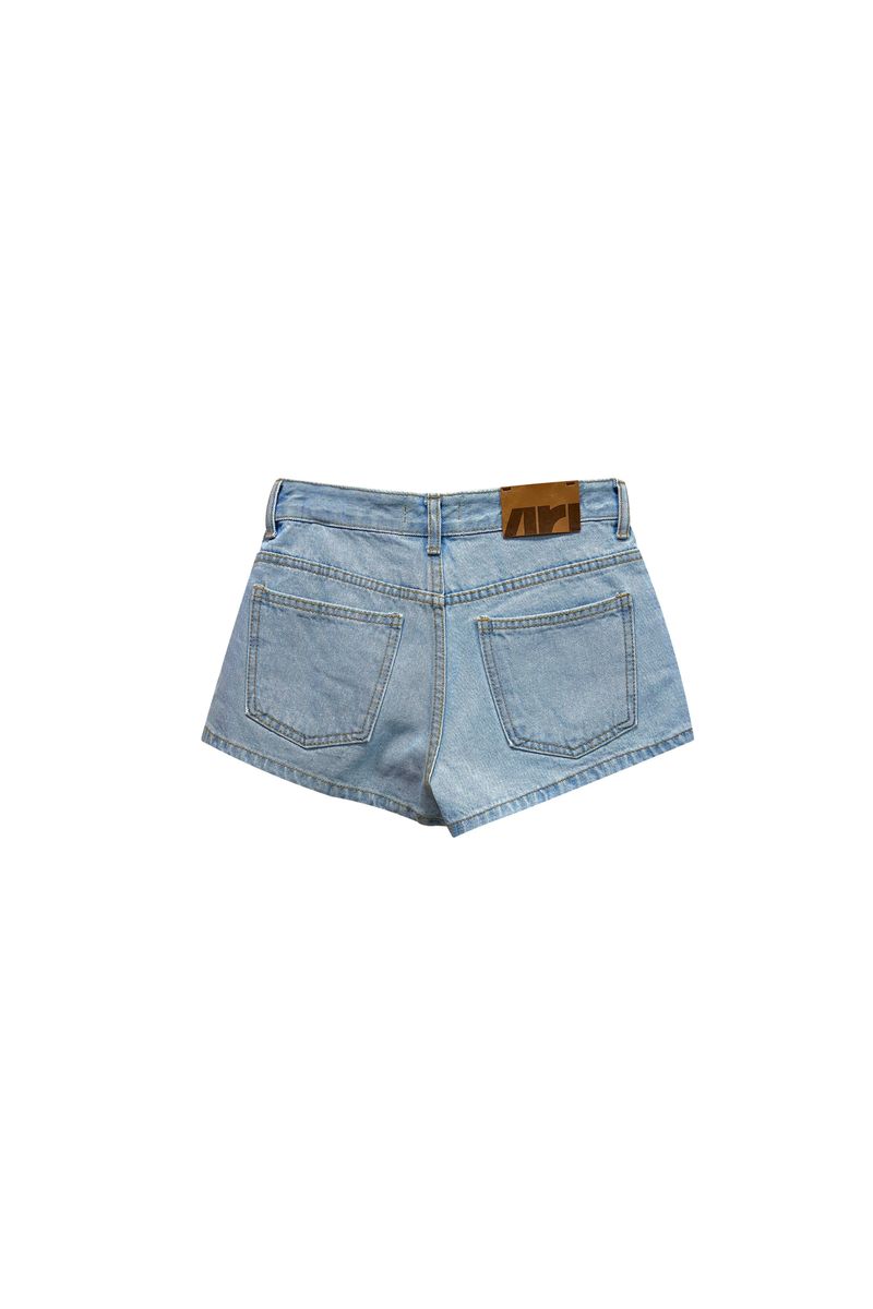 PEPPY MICRO DENIM SHORTS / SKY BLUE