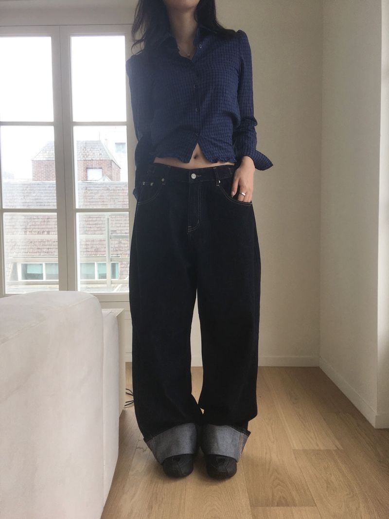 Nonfade roll-up denim