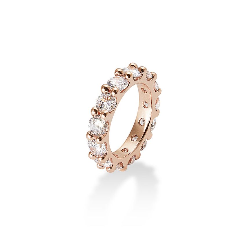 MACIER(マシール)の「4MM Prong Setting Tennis Ring (rosegold)(Accessories)」