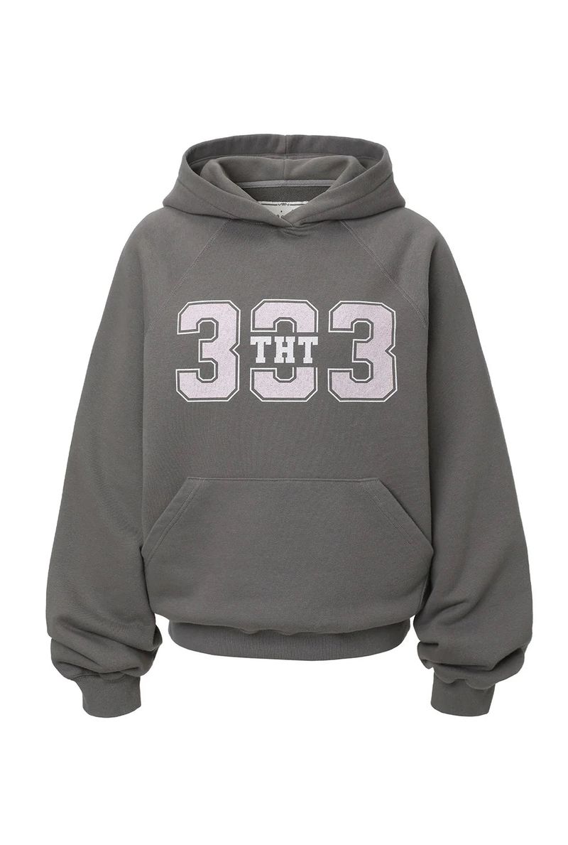 Sporty 333 hoodie - charcoal