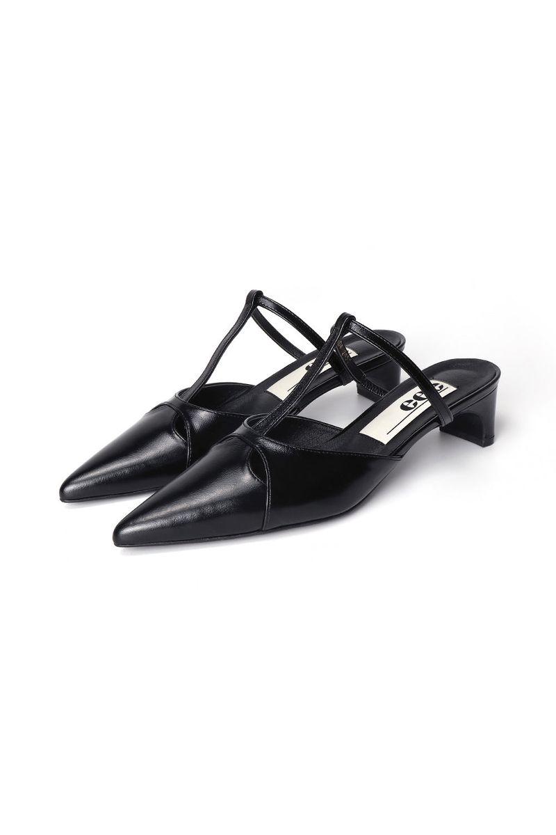LIZ CUT-OUT STILETTO HEEL_3COLORS