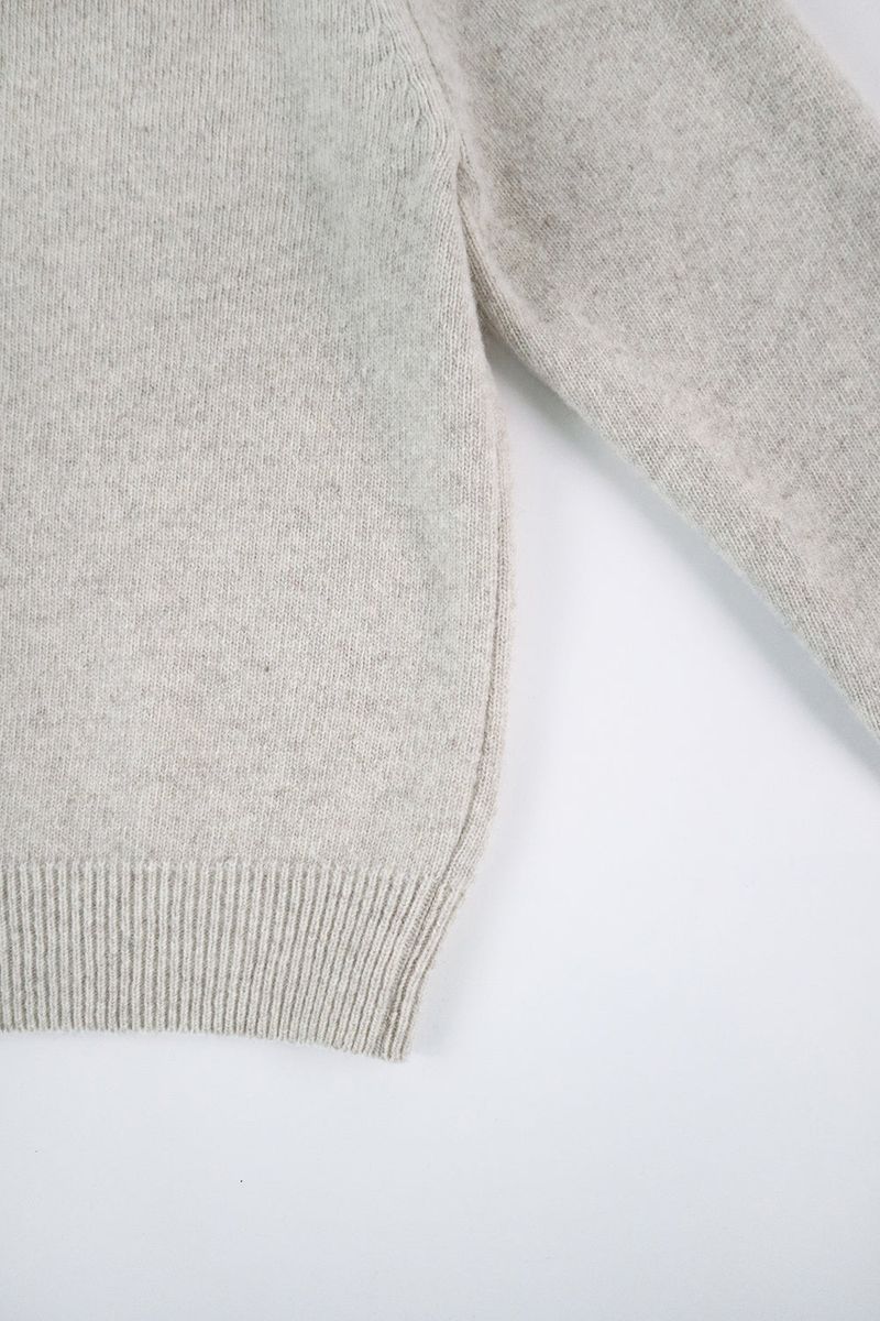 Lissom off-shoulder knit_oatmeal