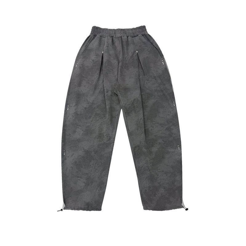 PINTUCK WIDE PANTS_GRAY