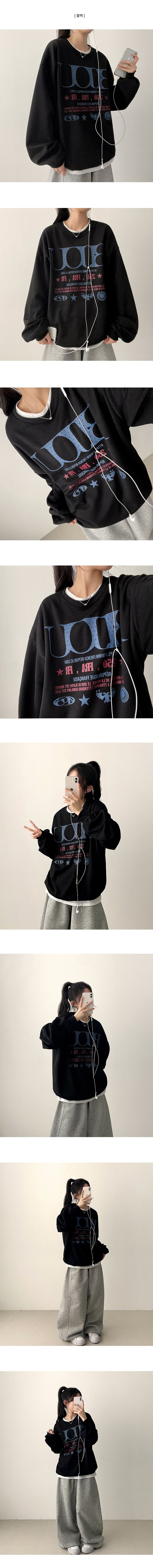 Rodit dot lettering sweatshirt