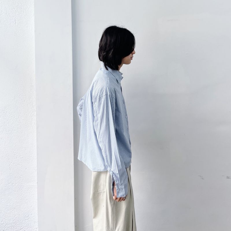 Cropped Check Shirt