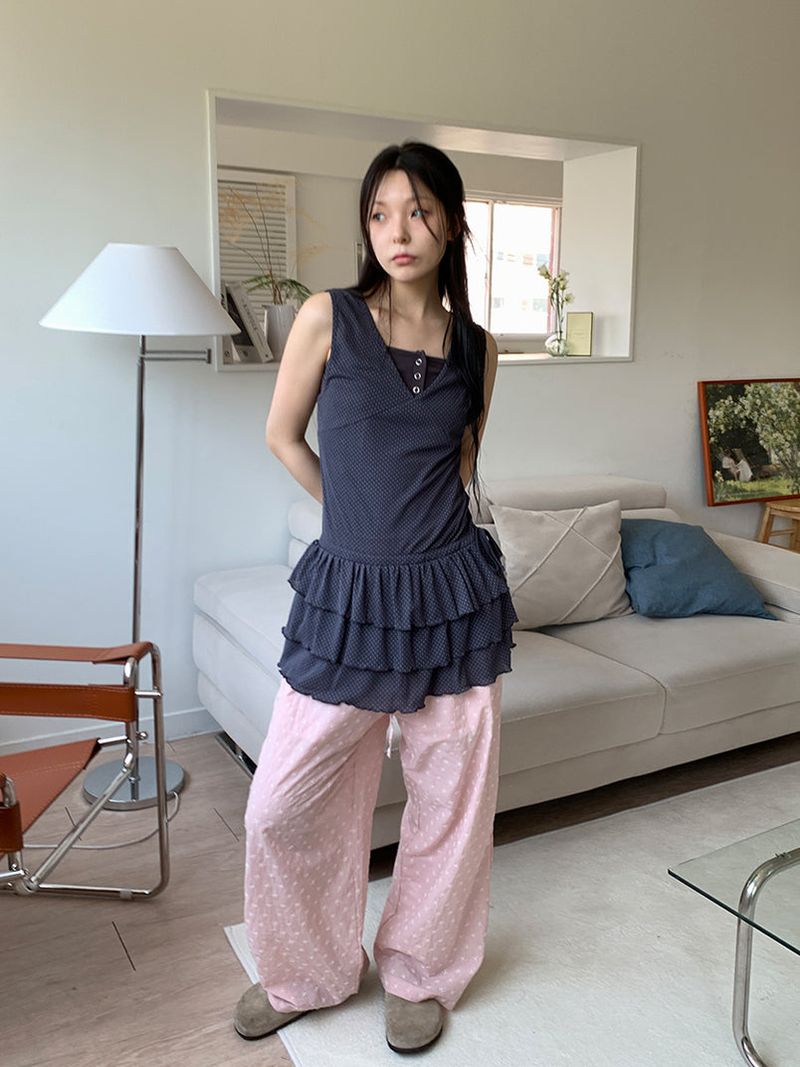 DOT CANCAN LAYERED DRESS (3C)
