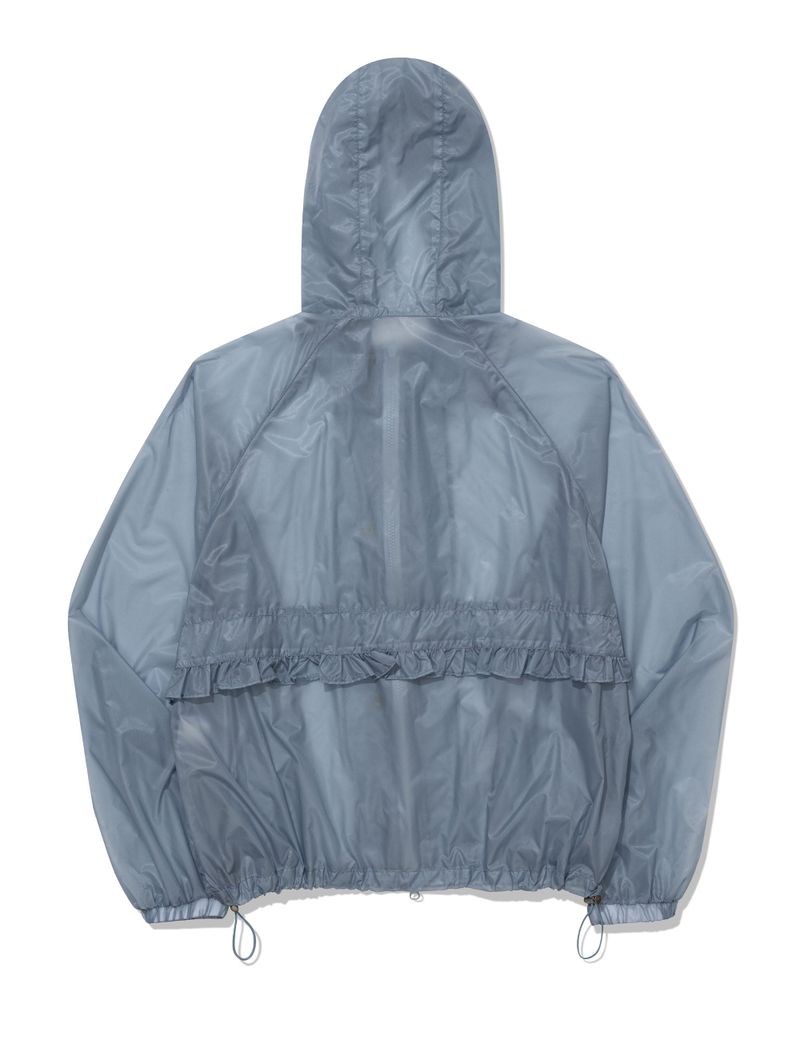 SHINING RUFFLE WINDBREAKER JACKET(BLUE)