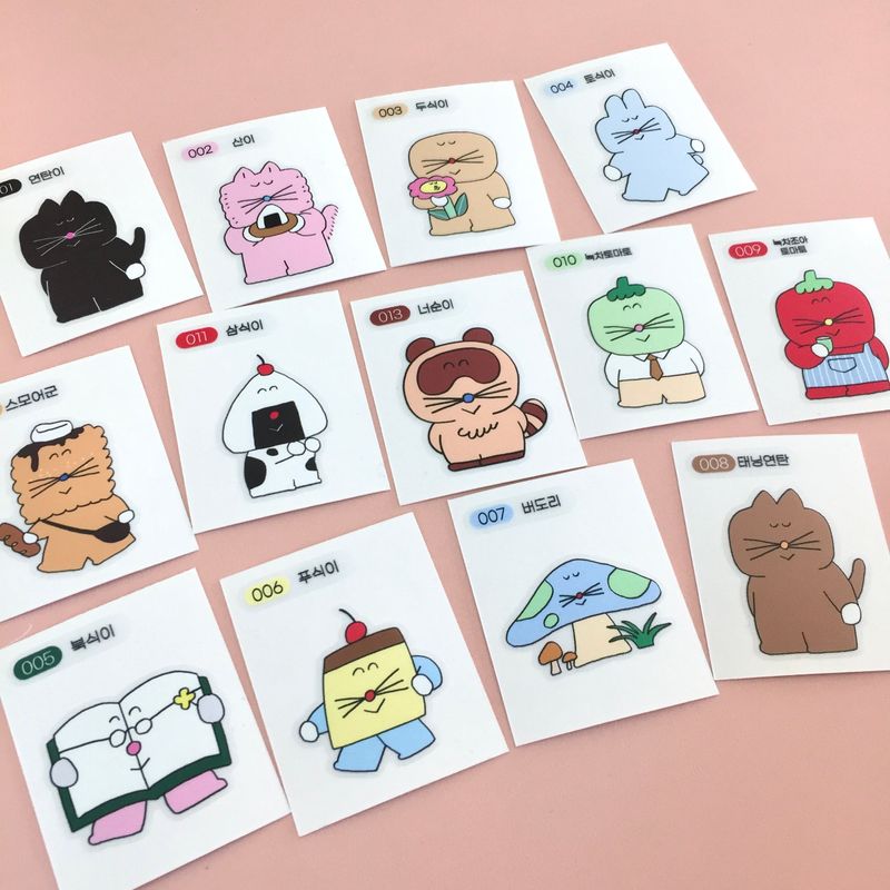 random collectible sticker pack (4ea x 2)